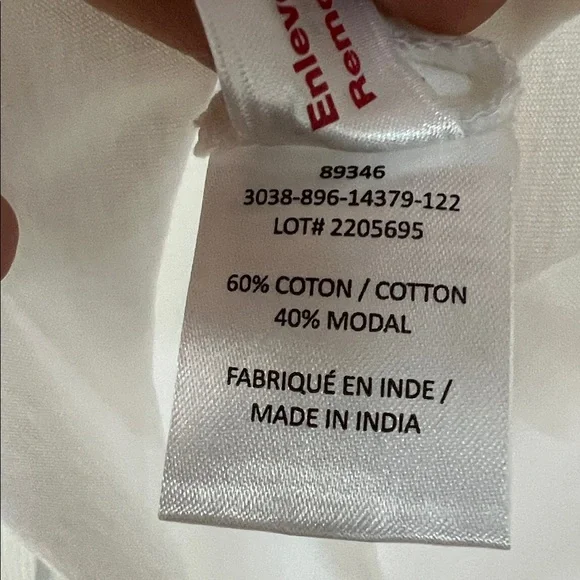 LAURA Elegant White Top with Gold Design - Picture 4 of 4